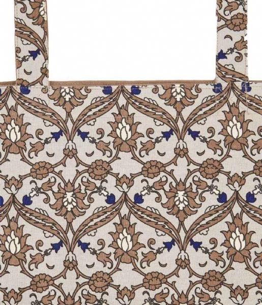 Katoenen Shopper Met Print Lichtbruin 4 Katoenen Shopper Met Print Lichtbruin - Afbeelding 4