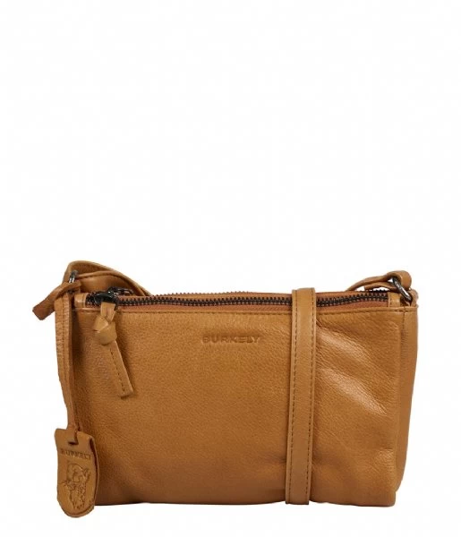 BURKELY Just Jolie Double Zip Crossbody Bag Cinnamon Cognac 1 BURKELY Just Jolie Double Zip Crossbody Bag Cinnamon Cognac