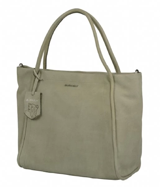 BURKELY Still Selene Wide Tote Light Green 3 BURKELY Still Selene Wide Tote Light Green - Afbeelding 3