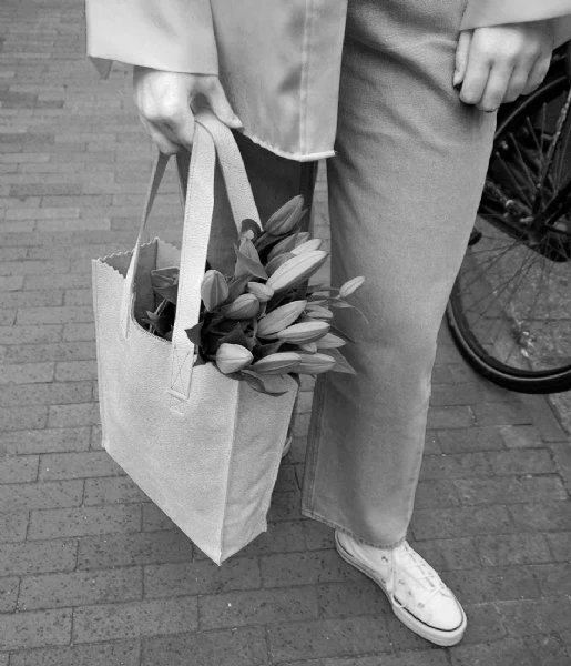 Paper Bag Shopper Croco Off White 2 Paper Bag Shopper Croco Off White - Afbeelding 2