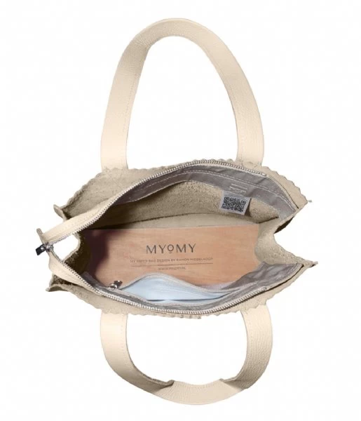 Paper Bag Shopper Croco Off White 4 Paper Bag Shopper Croco Off White - Afbeelding 4