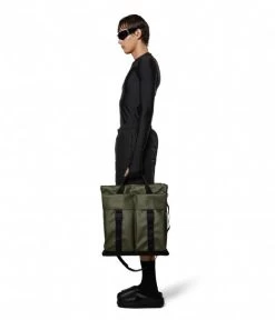 Rains Trail Tote Bag Evergreen -Mode Tas 13790 Evergreen 5 600