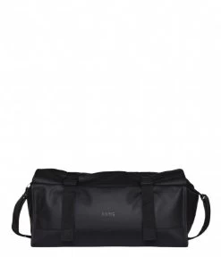 Rains Buckle Rolltop Duffel Black