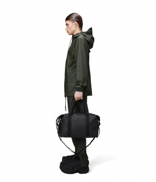 Rains Hilo Weekend Bag Small W3 Black 2 Rains Hilo Weekend Bag Small W3 Black - Afbeelding 2