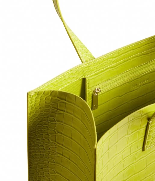 Ted Baker Croccon Imitation Croc Large Icon Bag Lime 5 Ted Baker Croccon Imitation Croc Large Icon Bag Lime - Afbeelding 5