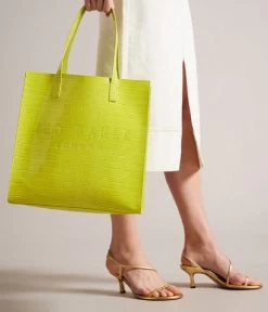Ted Baker Croccon Imitation Croc Large Icon Bag Lime 11 Ted Baker Croccon Imitation Croc Large Icon Bag Lime -Mode Tas 253518 32 6 600
