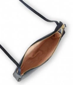 Fred De La Bretonière FRB0318 Crossbody Metallic Grain Leather S Dark Blue -Mode Tas 261010299 6000 4 600