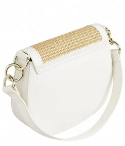 Ted Baker Staceli Branded Webbing Raffia Satchel Cross Body White -Mode Tas 262364 99 3 600