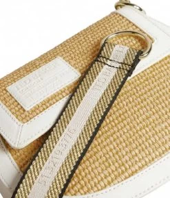 Ted Baker Staceli Branded Webbing Raffia Satchel Cross Body White -Mode Tas 262364 99 5 600
