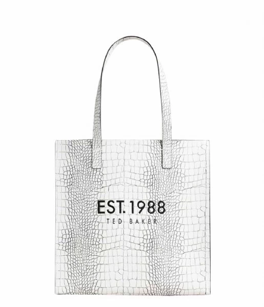 Ted Baker Lavayda Large Croc Icon Bag White 1 Ted Baker Lavayda Large Croc Icon Bag White