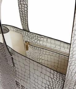 Ted Baker Lavayda Large Croc Icon Bag White 8 Ted Baker Lavayda Large Croc Icon Bag White -Mode Tas 265011 WHITE 4 600