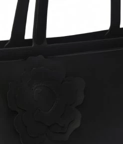Ted Baker Jellio Flower Small Silicone Tote Black -Mode Tas 265159 jellio black 3 600