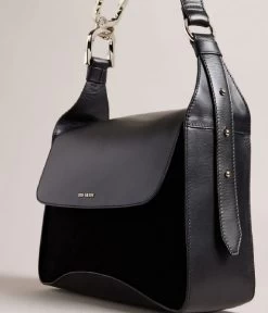 Ted Baker Cheriah Chain Detail Mini Shoulder Bag Black -Mode Tas 265660 BLACK 4 600