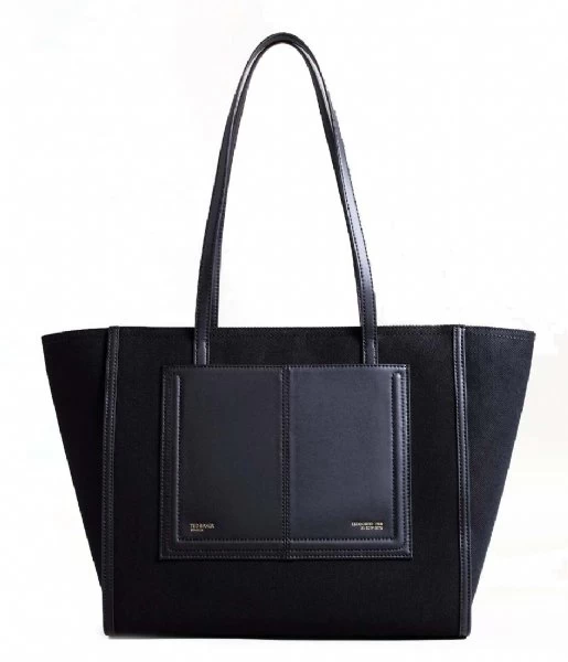 Ted Baker Aksani Canvas Tote Bag Black 1 Ted Baker Aksani Canvas Tote Bag Black