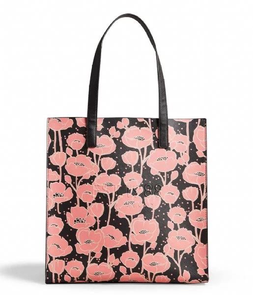 Ted Baker Polecon Floral Printed Large Icon Bag Black 1 Ted Baker Polecon Floral Printed Large Icon Bag Black