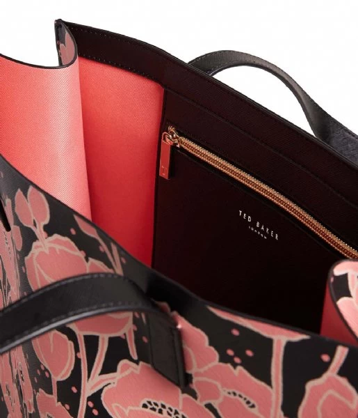 Ted Baker Polecon Floral Printed Large Icon Bag Black 3 Ted Baker Polecon Floral Printed Large Icon Bag Black - Afbeelding 3