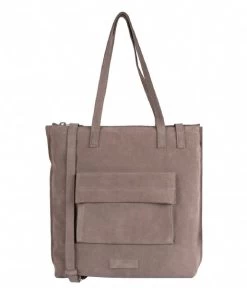 Medium Shoppingbag Suede Taupe