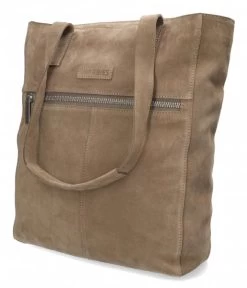 SHB0394 Wendy Shoppingbag Suede Light Brown -Mode Tas 282020065 2011 3 600
