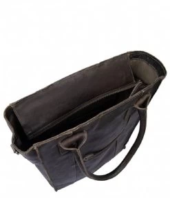 Shoppingbag Vegetable Tanned Leather Green -Mode Tas 283020052 green 3 600