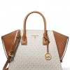 Michael Kors Avril Large Top Zip Satchel Vanilla Acrn