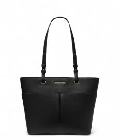 Michael Kors Bedford Medium Top Zip Pocket Tote Black