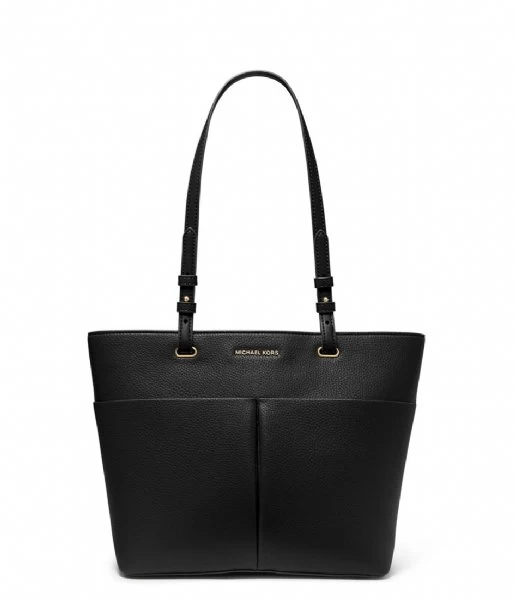 Michael Kors Bedford Medium Top Zip Pocket Tote Black 1 Michael Kors Bedford Medium Top Zip Pocket Tote Black
