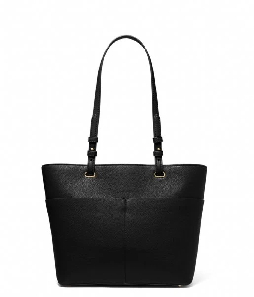 Michael Kors Bedford Medium Top Zip Pocket Tote Black 3 Michael Kors Bedford Medium Top Zip Pocket Tote Black - Afbeelding 3