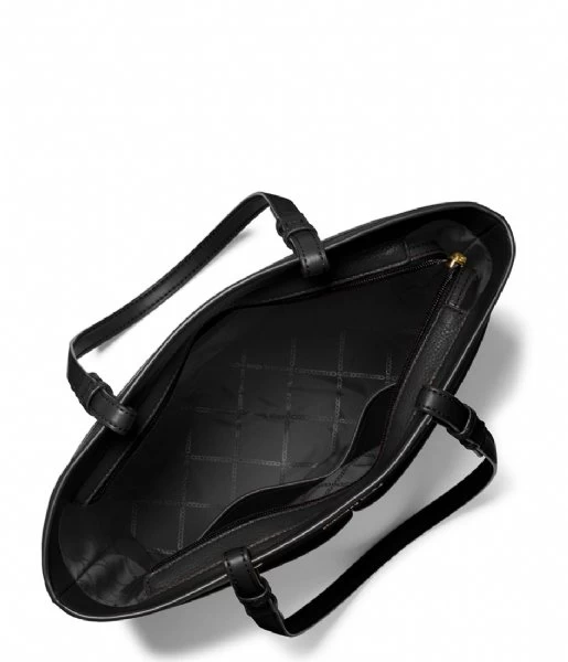 Michael Kors Bedford Medium Top Zip Pocket Tote Black 4 Michael Kors Bedford Medium Top Zip Pocket Tote Black - Afbeelding 4