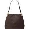 Michael Kors Raven Large Shoulder Tote Brown Black
