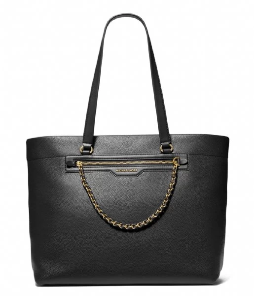 Michael Kors Slater Large Top Zip Tote Black 1 Michael Kors Slater Large Top Zip Tote Black