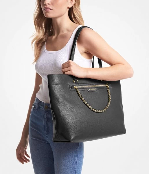 Michael Kors Slater Large Top Zip Tote Black 2 Michael Kors Slater Large Top Zip Tote Black - Afbeelding 2