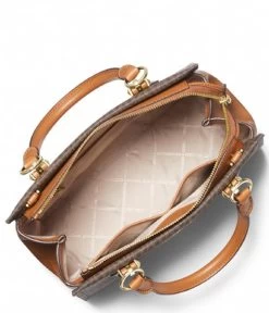 Michael Kors Marilyn Medium Satchel Brown Acorn -Mode Tas 30S2G6AS2B 252 3 600