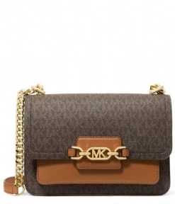 Michael Kors Heather Large Shoulder Brown Acorn
