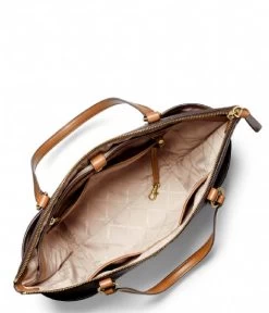 Michael Kors Sullivan Large Top Zip Tote Brown Acorn -Mode Tas 30T0GNXT9B 252 3 600