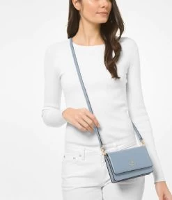 Michael Kors Jet Set Charm Small Phone Crossbody Pale Blue -Mode Tas 32S1GT9C5L 487 2 600