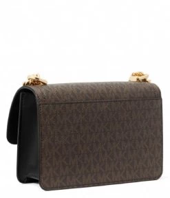 Michael Kors Heather Xtra Small Crossbody Brown Black -Mode Tas 32S2G7HC0B 292 3 600