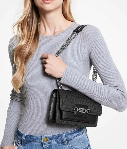 Michael Kors Heather XS Crossbody Black 2 Michael Kors Heather XS Crossbody Black - Afbeelding 2