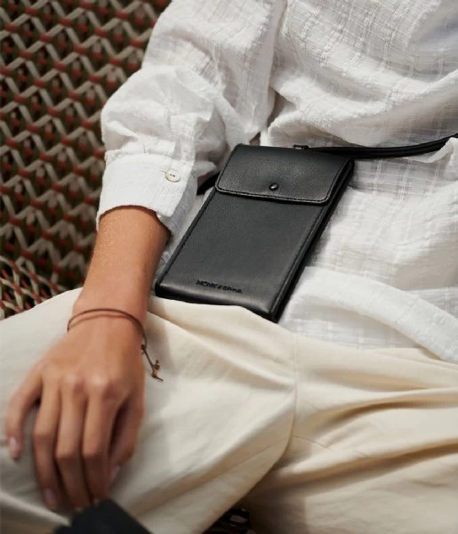 Phone Pouch Grain Black 2 Phone Pouch Grain Black - Afbeelding 2