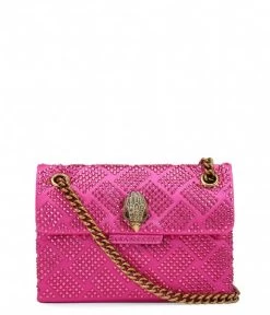 KURT GEIGER Fabric Mini Kensington Fuchsia