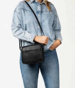 Cowboysbag Bag Hartford Croco Black -Mode Tas Cowboysbag 3298 bagHartford croocblack 2 600