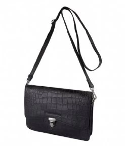 Cowboysbag Bag Henbury Croco Black -Mode Tas Cowboysbag 3299 bagHenbury crocoblack 3 600