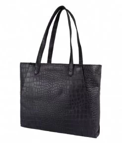 Cowboysbag Bag Bramhall Croco Black -Mode Tas Cowboysbag 3300 bagBramhall crocoblack 3 600