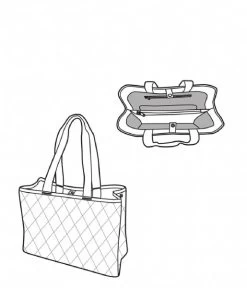 Reisenthel Classic Shopper L Rhombus Midnight Gold -Mode Tas DK4110 5 600