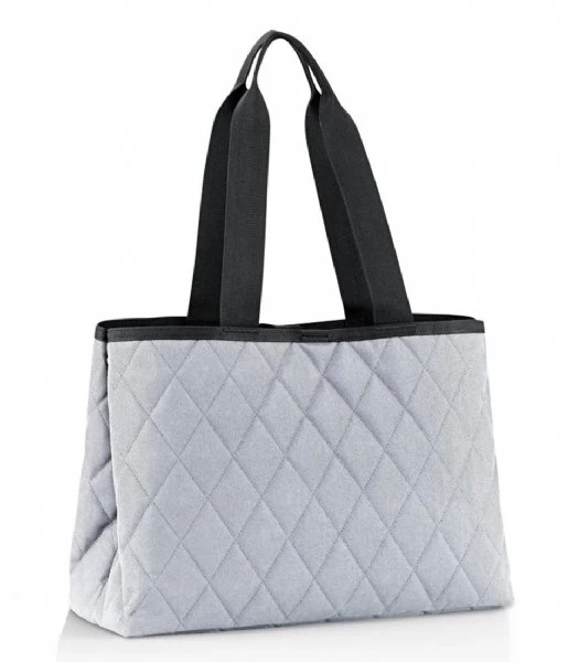 Reisenthel Classic Shopper L Rhombus Light Grey 2 Reisenthel Classic Shopper L Rhombus Light Grey - Afbeelding 2