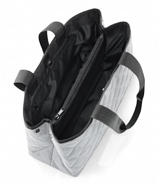 Reisenthel Classic Shopper L Rhombus Light Grey 3 Reisenthel Classic Shopper L Rhombus Light Grey - Afbeelding 3