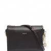 DKNY Bryant Med Box Crossbody Black Gold