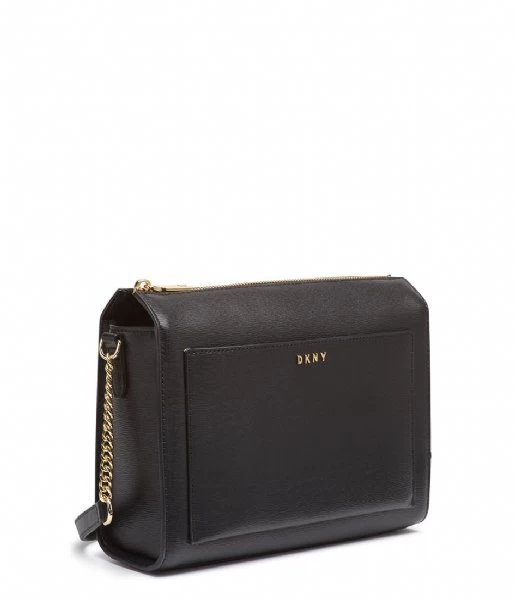 DKNY Bryant Med Box Crossbody Black Gold 2 DKNY Bryant Med Box Crossbody Black Gold - Afbeelding 2