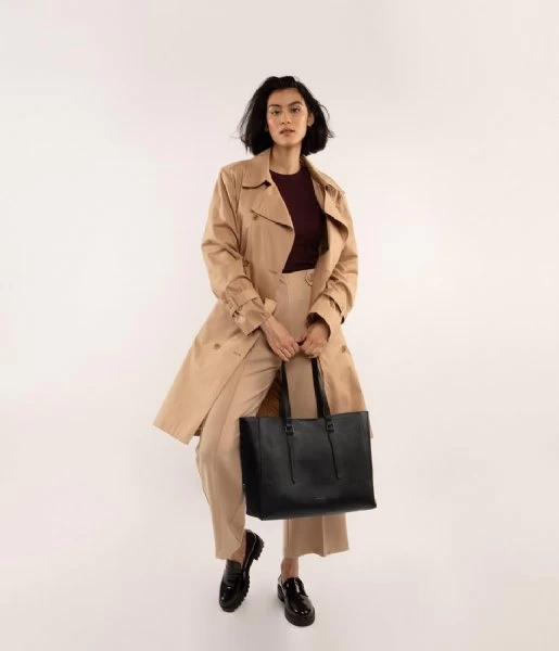 Matt & Nat Emel Arbor Tote Bag Black Pecan 2 Matt & Nat Emel Arbor Tote Bag Black Pecan - Afbeelding 2