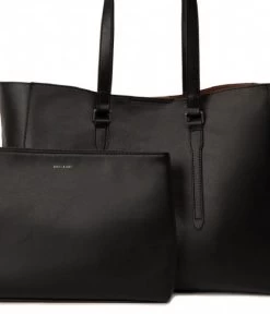 Matt & Nat Emel Arbor Tote Bag Black Pecan 11 Matt & Nat Emel Arbor Tote Bag Black Pecan -Mode Tas FW22 Arbor emel black 6 600