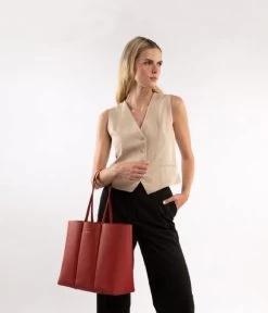 Matt & Nat Hyde Purity Totebag Chocolate -Mode Tas FW22 Purity hyde chocolate 6 600